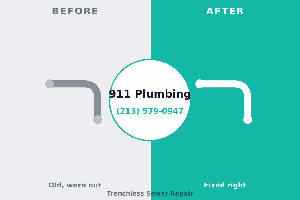 Before and after: plumbing repair Preston, IA